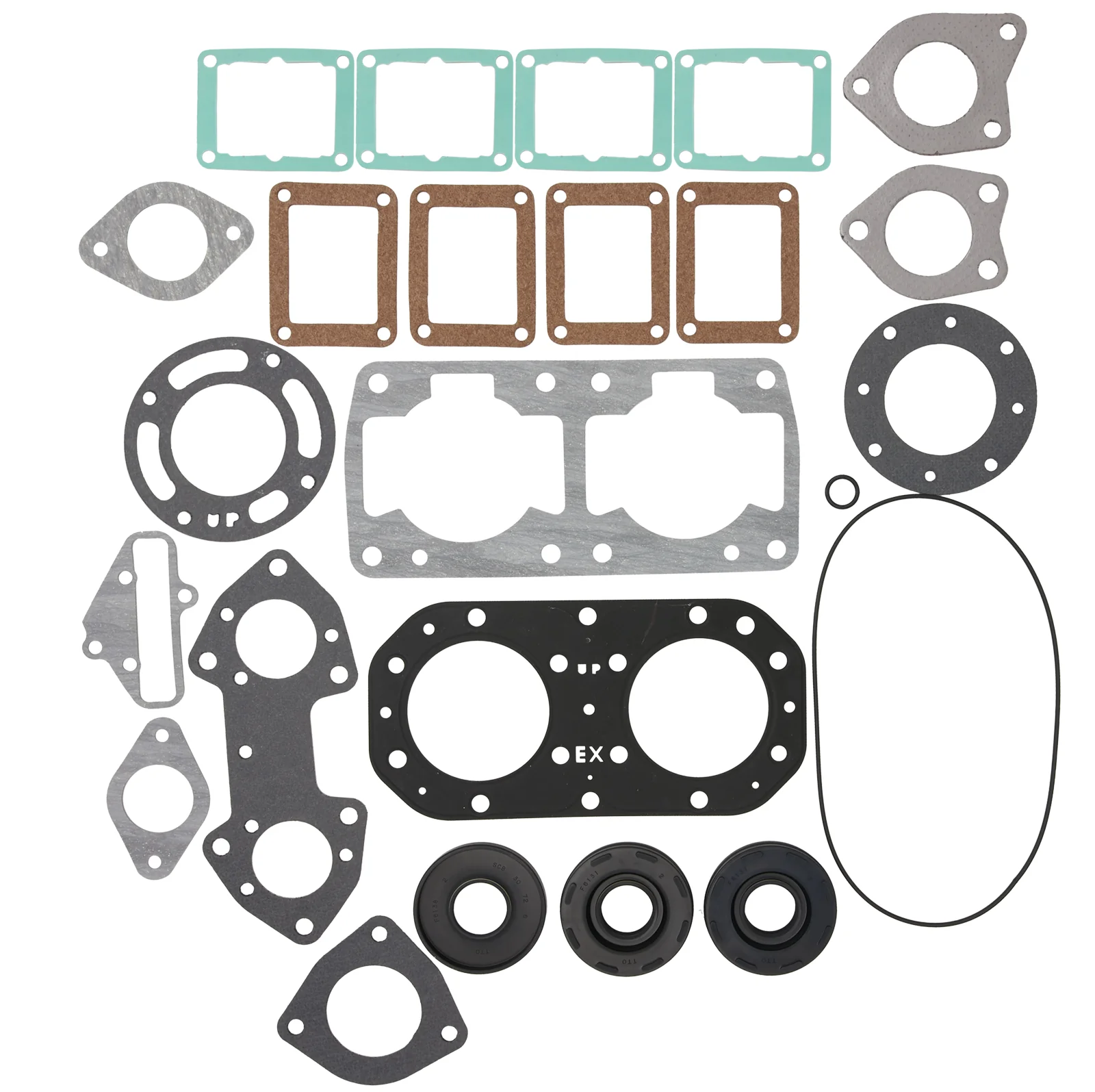 Complete Gasket Kit Fits Kawasaki 11004-3710 11009-3775 X2 TS SX SC Jet Mate