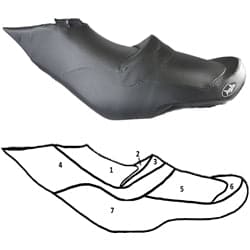 BlackTip Jetsports Custom Seat Cover for Sea-Doo RXT RXT-X RXT aS X XRS 09-2015