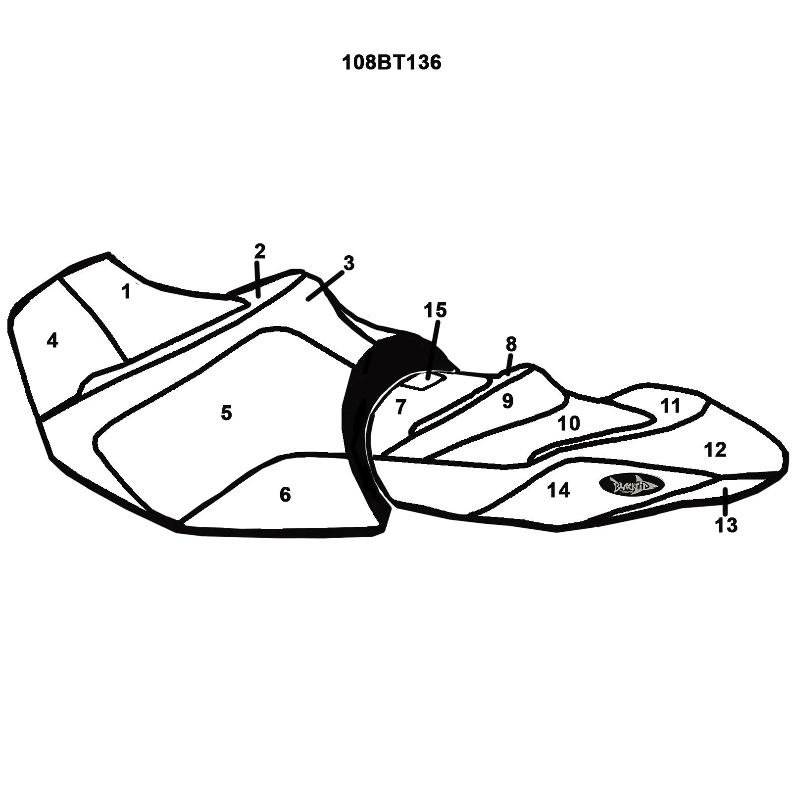 BlackTip Jetsports Custom Seat Cover 18-25 GTX LTD 230/300, GTX 170/230, GTX 155