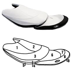 BlackTip Jetsports Custom Seat Cover for Yamaha FX Cruiser FX Cruiser HO 03-2004