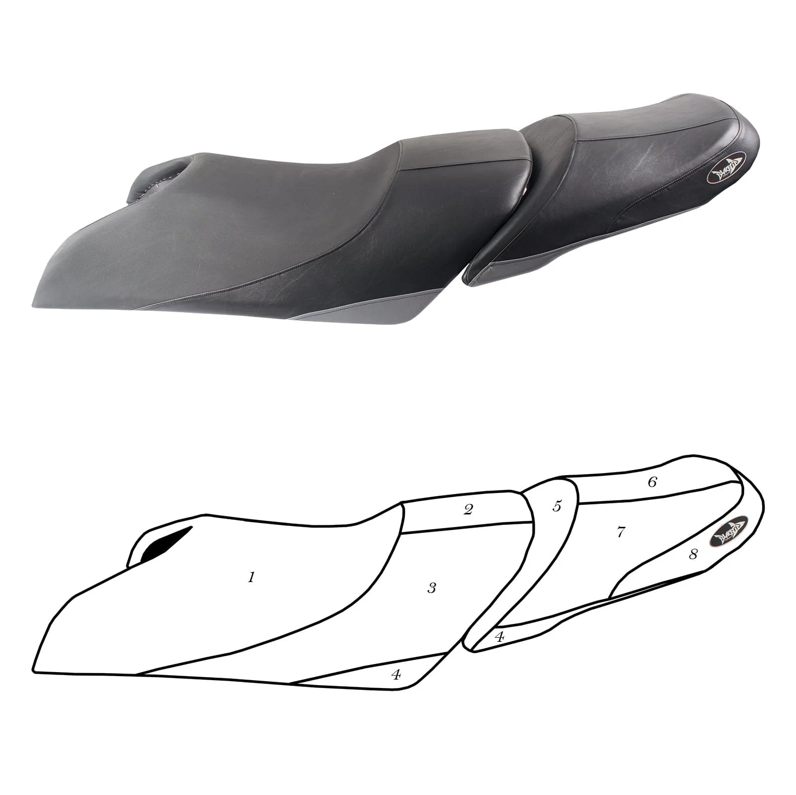 BlackTip Jetsports Custom Seat Cover for Yamaha WRunner VX VXS VX Deluxe 15-20